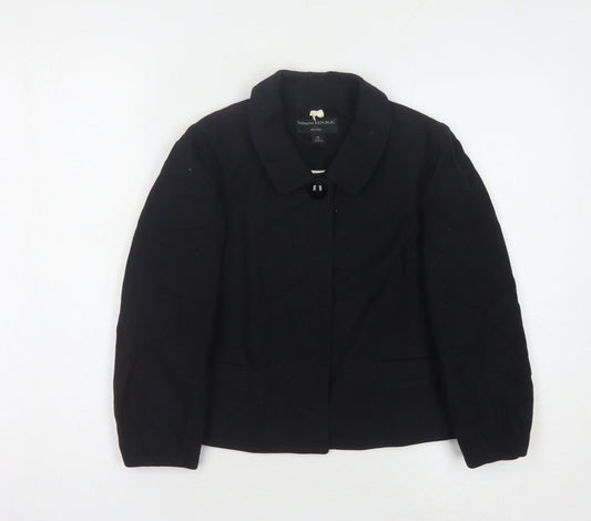 Banana Republic Women's Black Blazer Cotton Wool