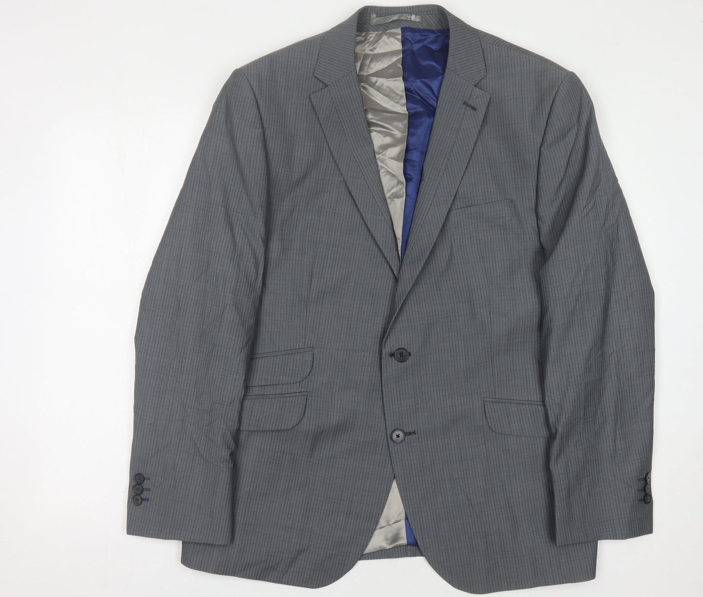 Mens UK Size 44 Jeff Banks Regular Grey Suit Jacket