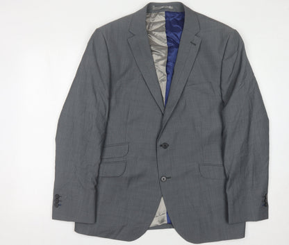 Mens UK Size 44 Jeff Banks Regular Grey Suit Jacket