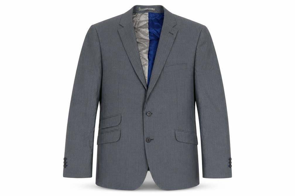 Mens UK Size 44 Jeff Banks Regular Grey Suit Jacket