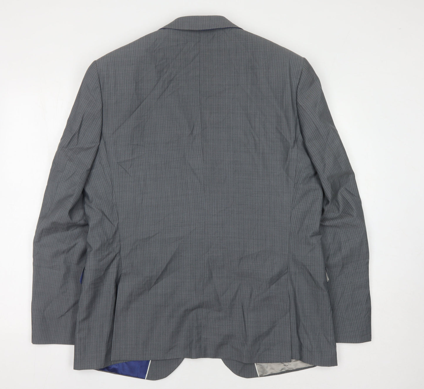 Mens UK Size 44 Jeff Banks Regular Grey Suit Jacket