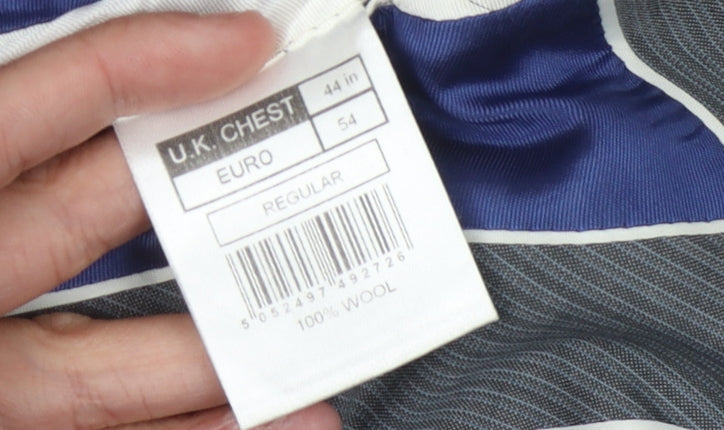Mens UK Size 44 Jeff Banks Regular Grey Suit Jacket