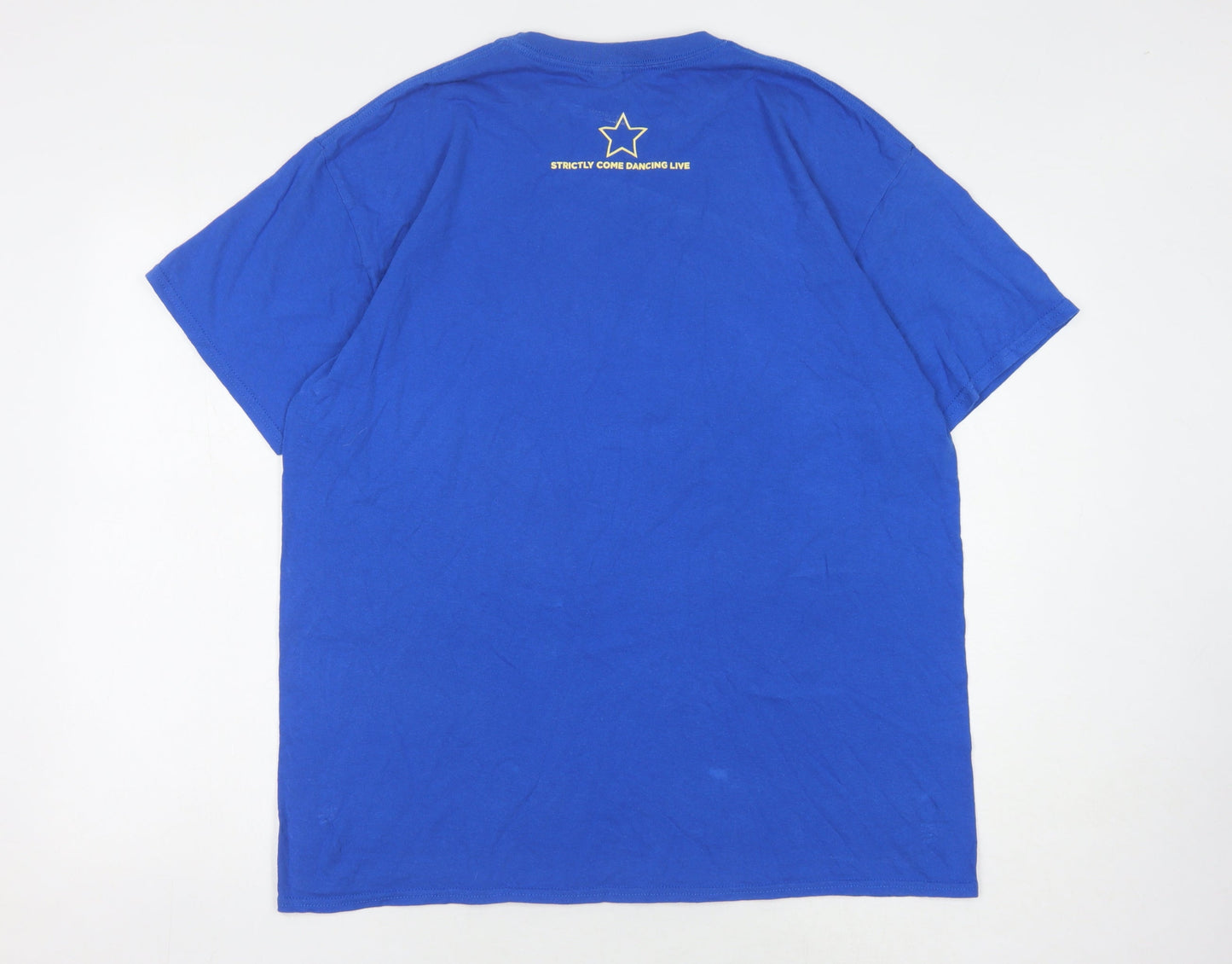 Unisex Adults UK Size XL Gildan Blue Basic T-Shirt