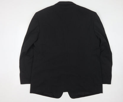 Mens UK Size 46 C&A Regular Black Suit Jacket