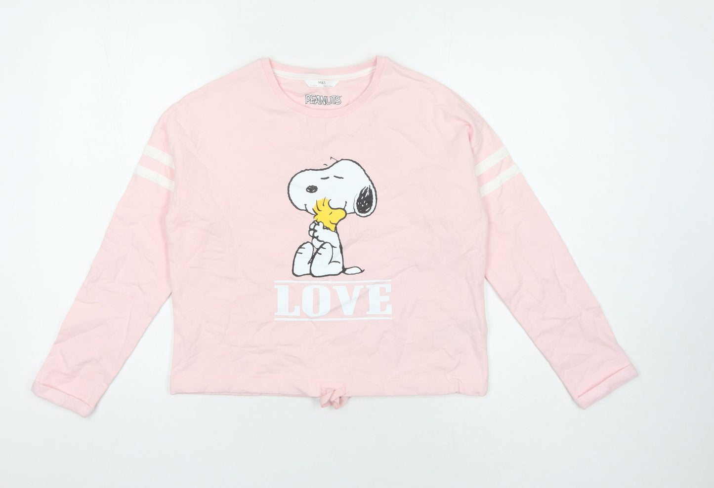 Marks and Spencer Girls' Pink Peanuts Sweatshirt 11-12 Years