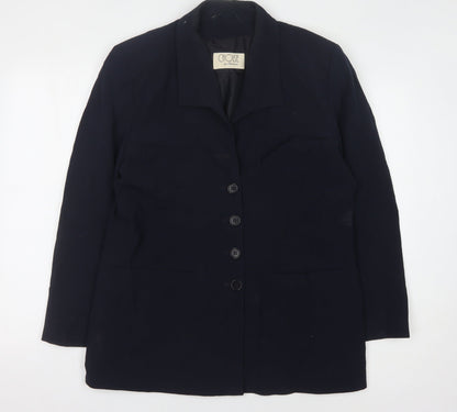 Choise by Danwear Women's Black Wool Suit Jacket Size 14