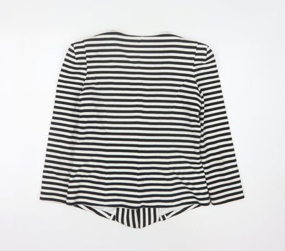 Forever 21 Women's Black/White Striped Blazer M