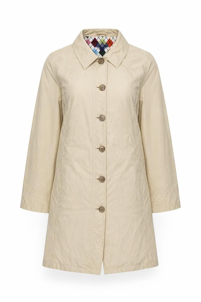 Womens UK Size S Lands' End Beige Basic Jacket