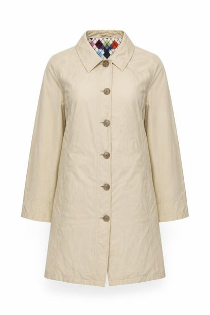 Womens UK Size S Lands' End Beige Basic Jacket