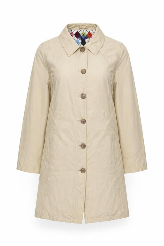 Womens UK Size S Lands' End Beige Basic Jacket
