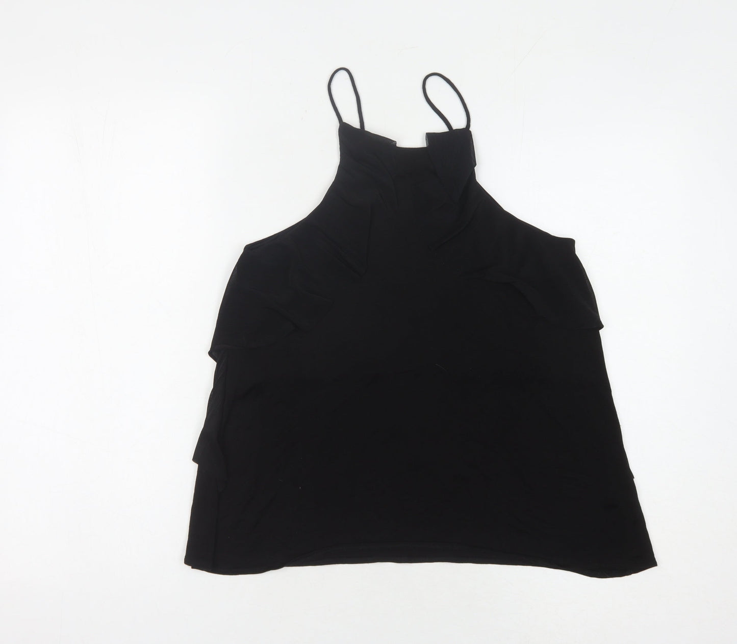Womens UK Size 8 River Island Black Camisole Tank