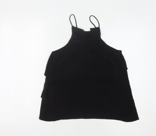 Womens UK Size 8 River Island Black Camisole Tank