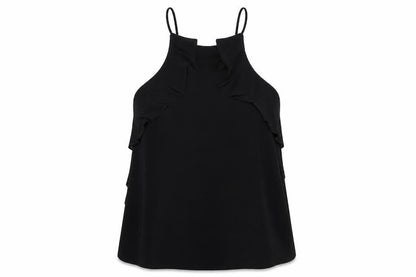 Womens UK Size 8 River Island Black Camisole Tank