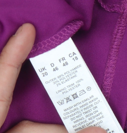 Womens UK Size 20 Eastex Purple  Blouse