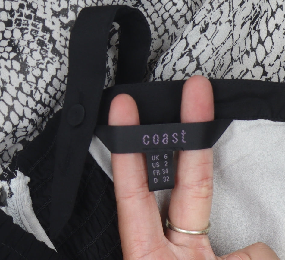 Coast Women's Multicoloured Fit & Flare Dress Size 6