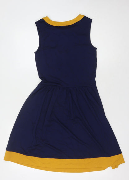 Oasis Women's Blue Sleeveless Dress XS