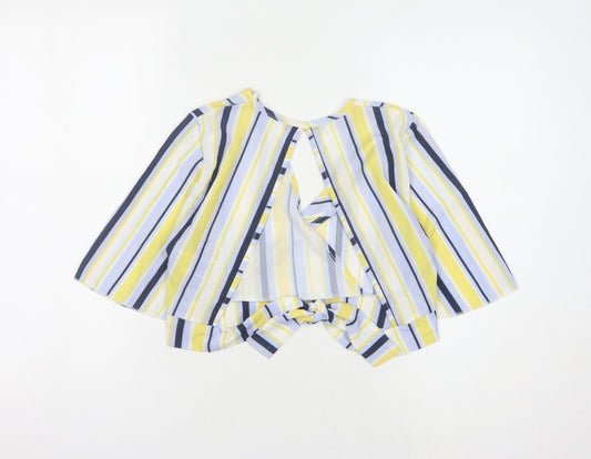 Quiz Women's Multicoloured Striped Wrap Blouse Size 6
