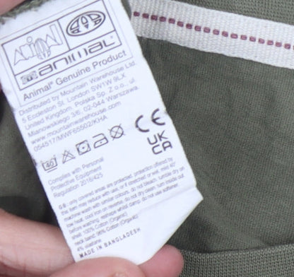 Animal Women's Green Basic Crew Neck T-Shirt Size 8