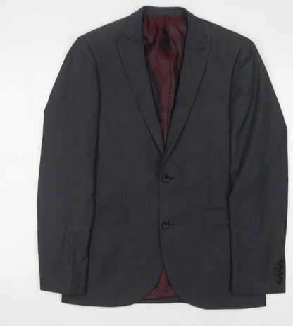 Next Men's Grey Suit Jacket, 38 Long, Formal