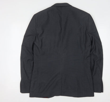 Next Men's Grey Suit Jacket, 38 Long, Formal
