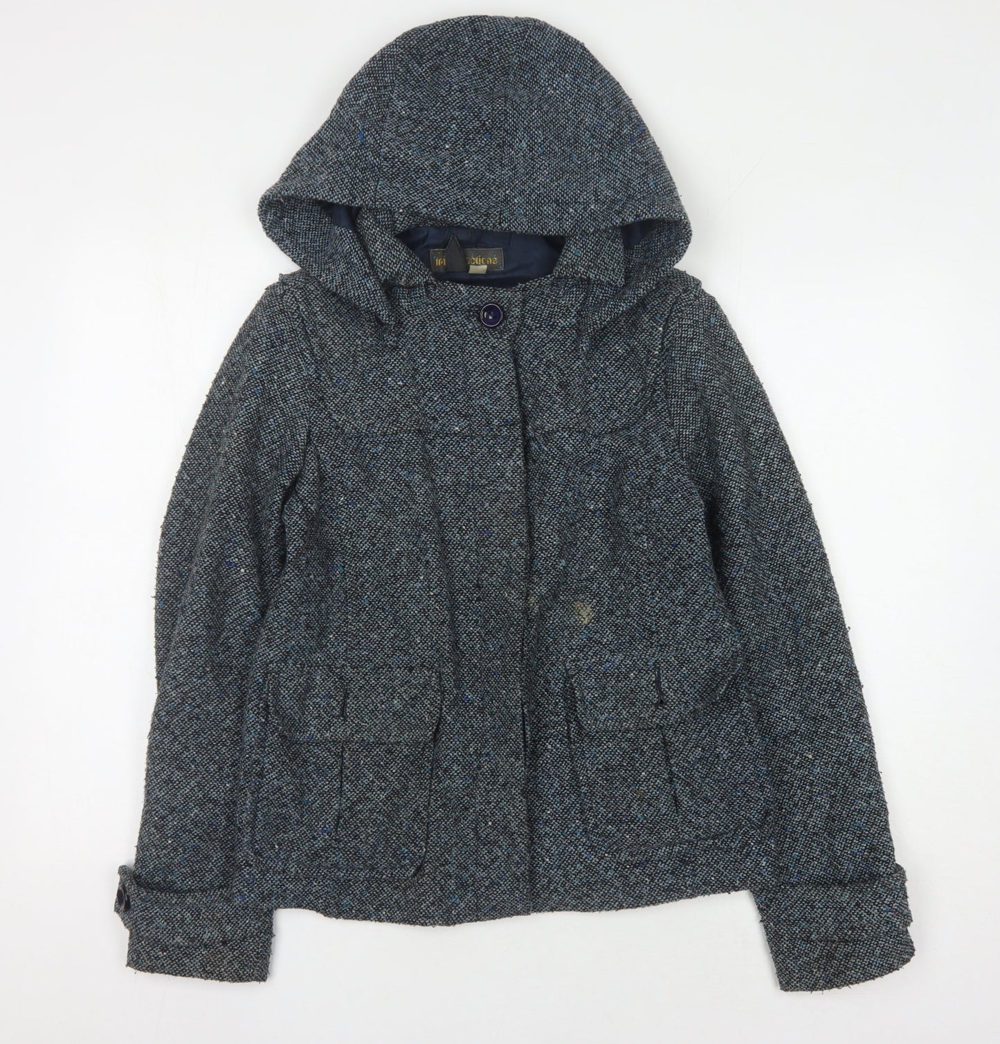 trf collections Women's Grey Hooded Jacket S