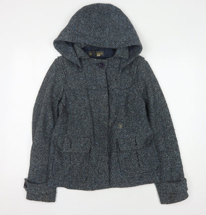 trf collections Women's Grey Hooded Jacket S