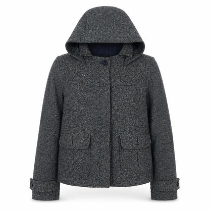 trf collections Women's Grey Hooded Jacket S