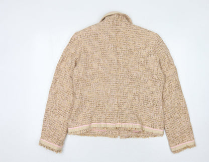 Kapalua Women's Beige Bouclé Blazer Size 16