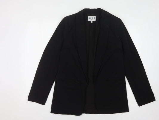 NA-KD Women's Black Blazer, Size 10