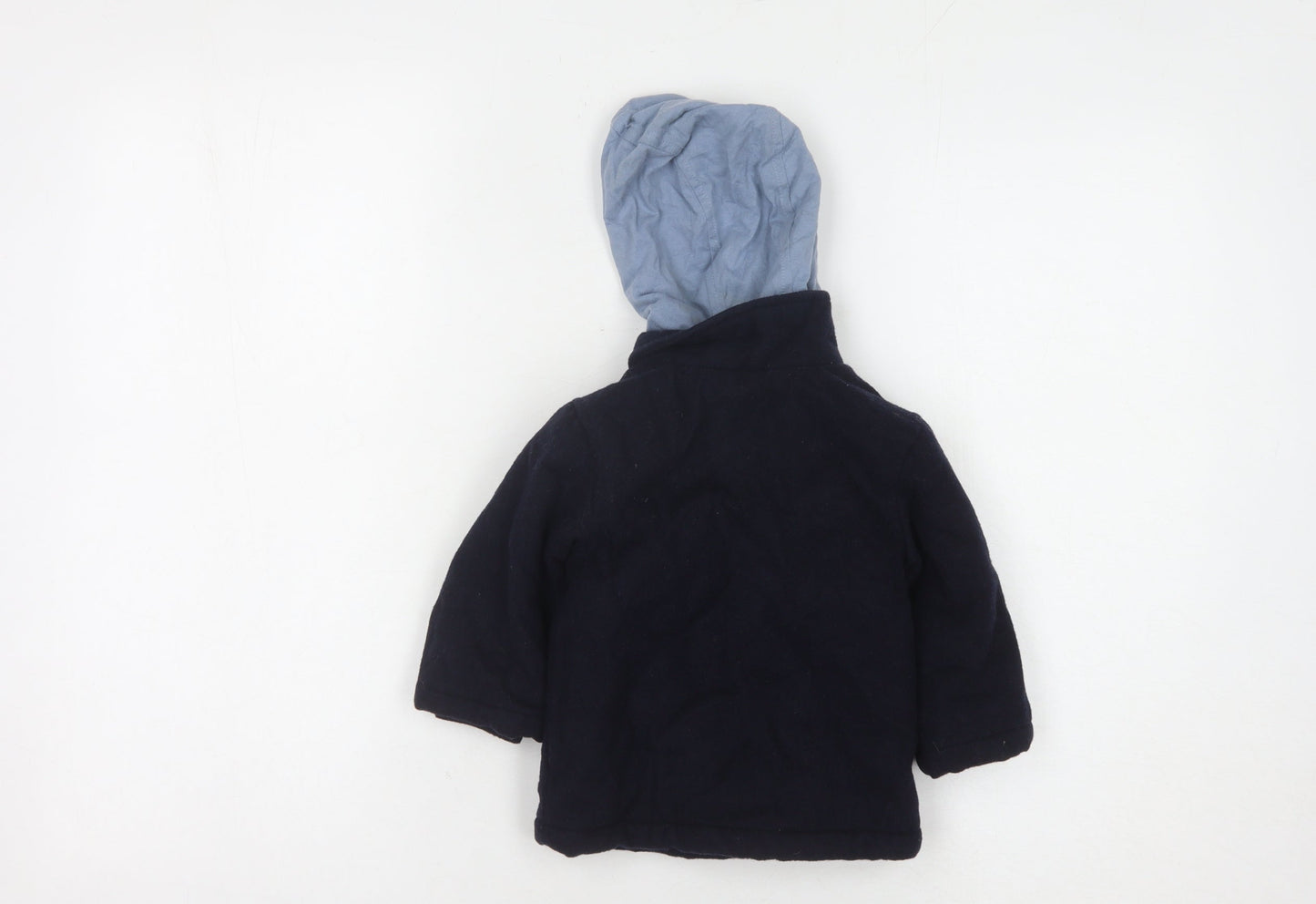 Jasper Conran Blue Unisex Baby Pea Coat 6-9 Months Hooded