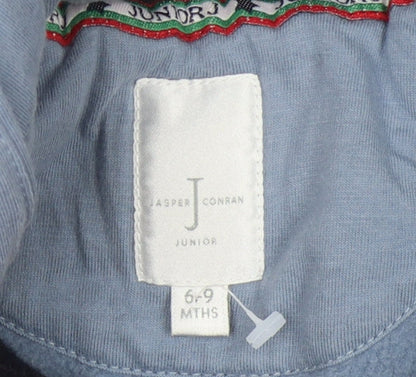 Jasper Conran Blue Unisex Baby Pea Coat 6-9 Months Hooded