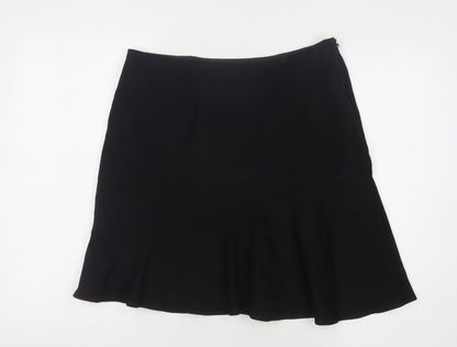Marks and Spencer Women's Black Trumpet Skirt, Size 14
