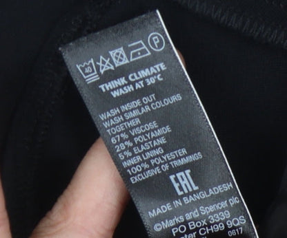 Marks and Spencer Women's Black Trumpet Skirt, Size 14