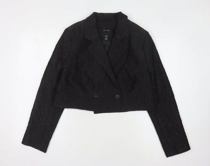 New Look Women's Black Cropped Blazer UK 14