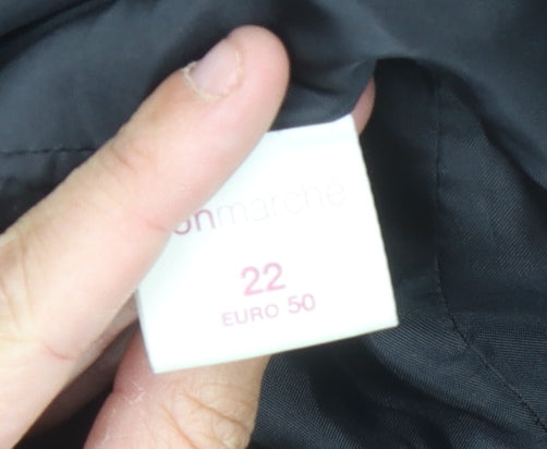 Bonmarché Women's Plus Size Black Long Blazer