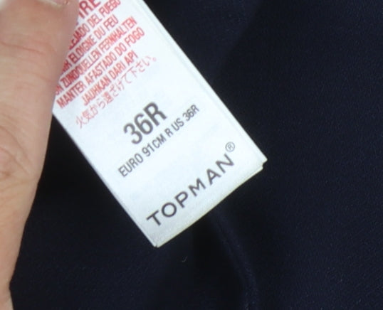 Topman Men's Blue Slim Blazer 36R