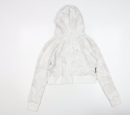Bench Women's White Cotton Blend Pullover Hoodie Size 8
