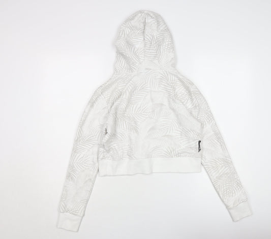 Bench Women's White Cotton Blend Pullover Hoodie Size 8
