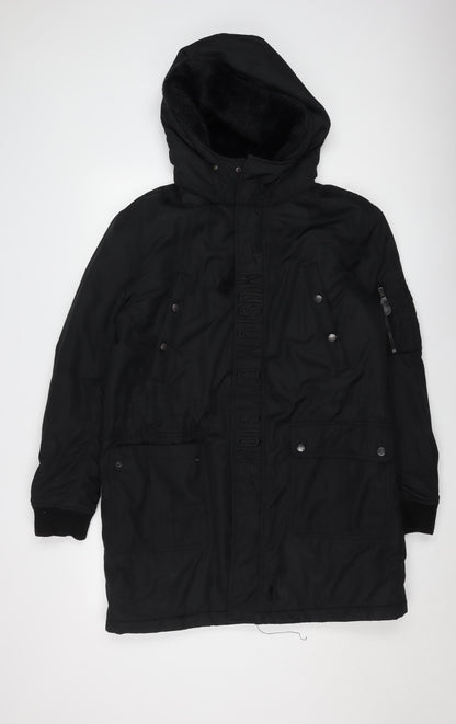 Musium Dft Women's Black Long Jacket Size 22