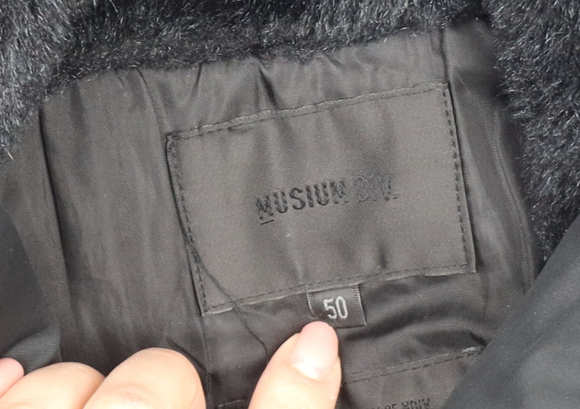 Musium Dft Women's Black Long Jacket Size 22