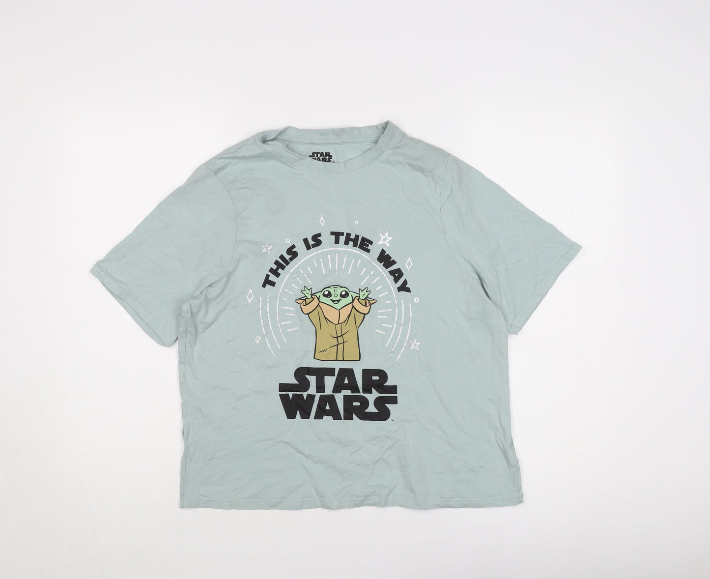 Womens UK Size 12-14 Star Wars Blue  T-Shirt