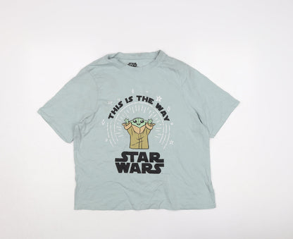 Womens UK Size 12-14 Star Wars Blue  T-Shirt