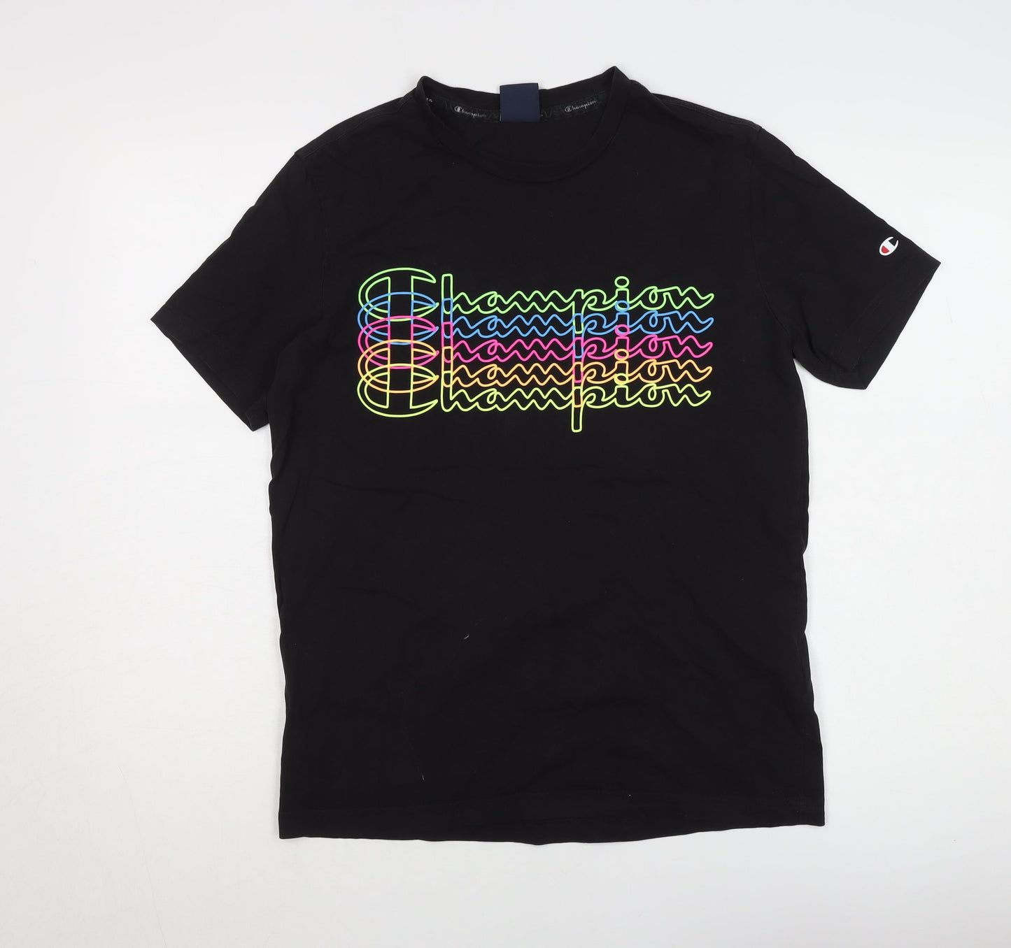 Mens UK Size M Champion Black  T-Shirt