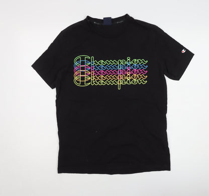 Mens UK Size M Champion Black  T-Shirt