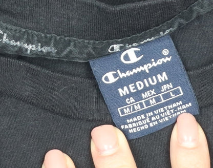 Mens UK Size M Champion Black  T-Shirt
