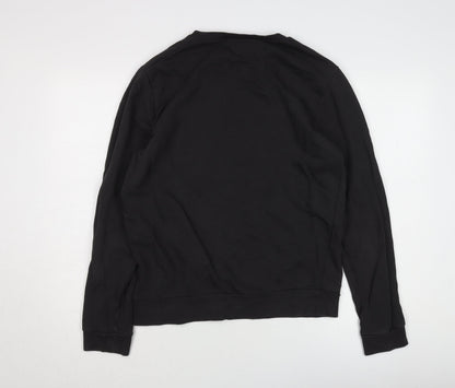 Mens UK Size M ASOS Black Pullover Sweatshirt