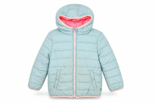White Stuff Girls Green Puffer Jacket 3-4 Years Winter