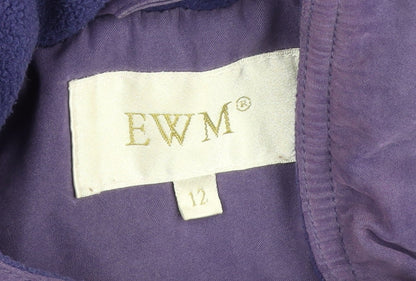 EWM Women's Purple Mid-Length Jacket Size 12