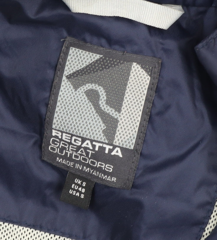 Mens UK Size S Regatta Blue Windbreaker Coat