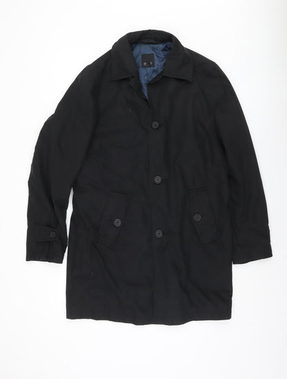 Mens UK Size 36 Esprit Black Overcoat
